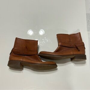Madewell Tan Leather Ankle Booties